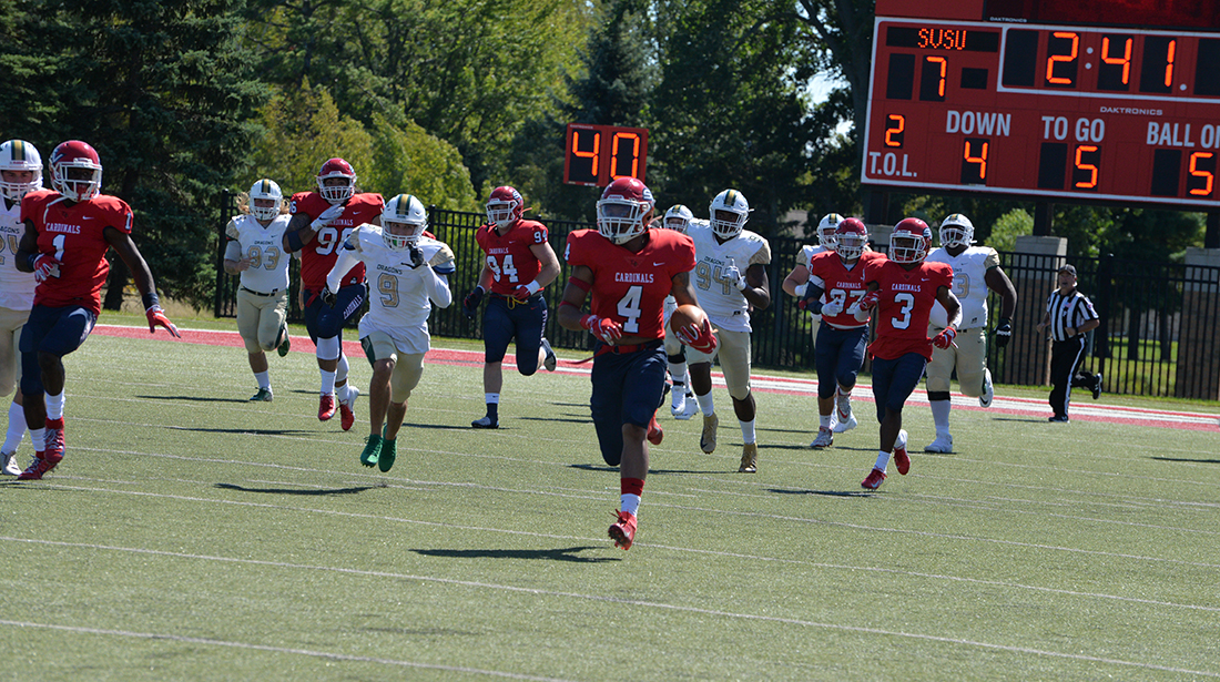 Cards move to 2-0 after 35-20 victory over Tiffin in home opener