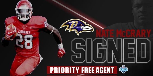 Nate McCrary signs with the Baltimore Ravens