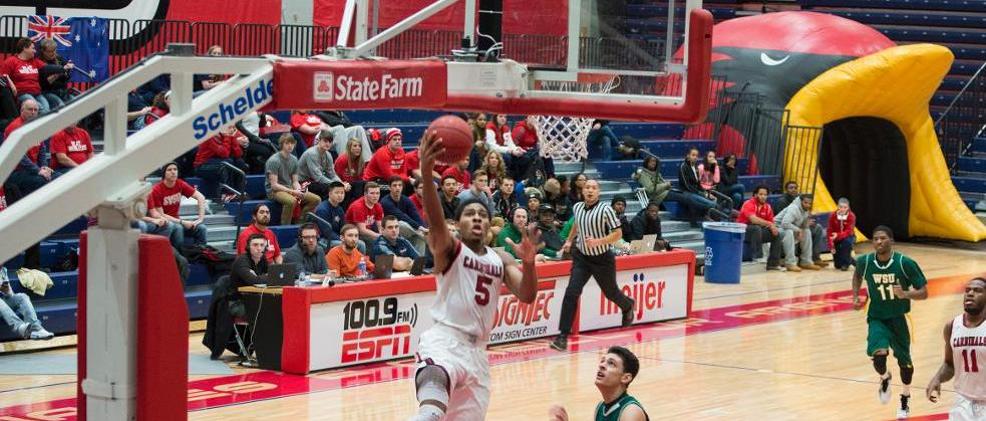 Garrett Hall had 23 points in the Cardinals' contest at Michigan Tech on Saturday