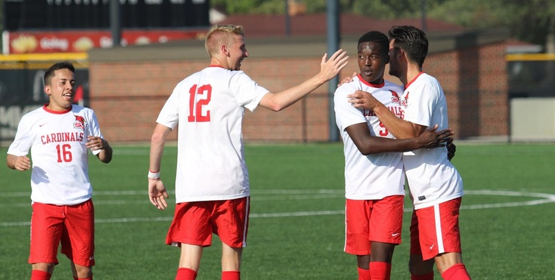 #13 Men's Soccer Claims 2-1 Road Victory at Purdue Northwest