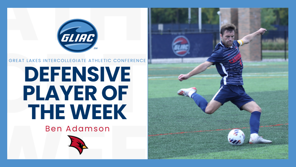 Ben Adamson Selected GLIAC Men’s Soccer Defensive Player of the Week