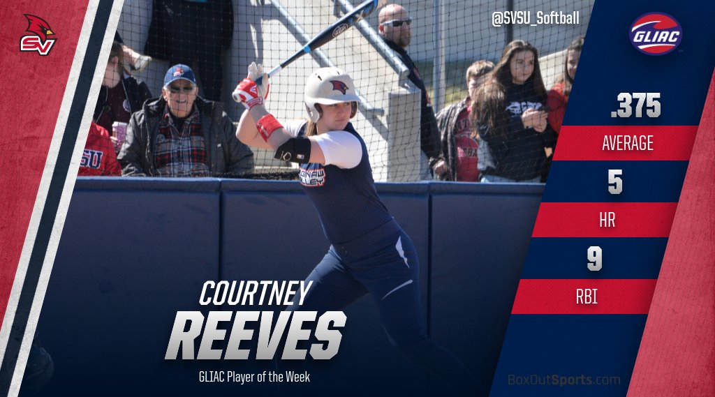 Courtney Reeves matched the single season record with her 12th home run of the season...