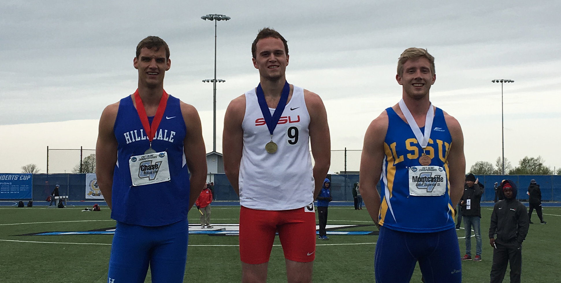 Sam Black finished-off a championship in the men's decathlon at the 2017 GLIAC Outdoor Championships...