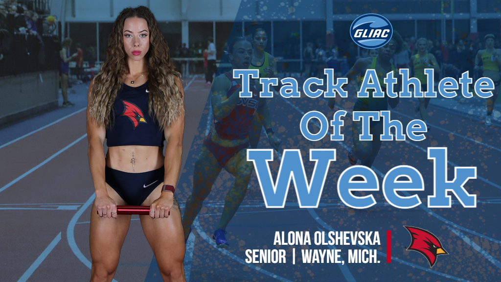 Alona Olshevska Named GLIAC Track Athlete of the Week
