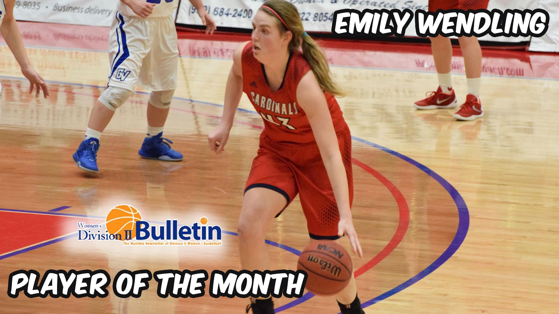 Wendling Named Women's Division II Bulletin Player of the Month
