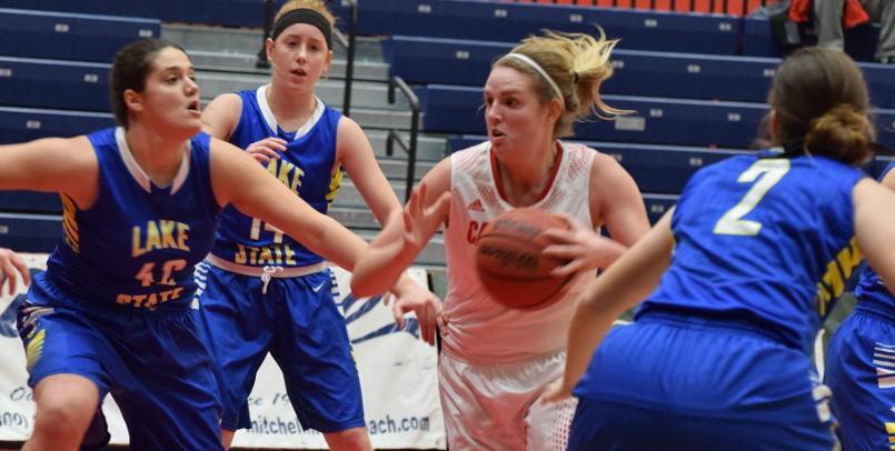Emily Wendling notched her eighth double-double of the season in the victory over LSSU Thursday night...