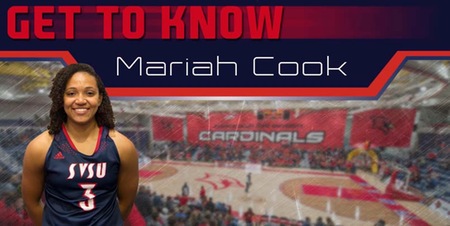 December's SVSU Women's Basketball "Get to Know" feature highlights freshman guard, Mariah Cook...
