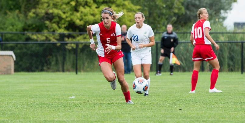 Ashley Henderson notched her first goal of the season in the Thursday victory over Cedarville...