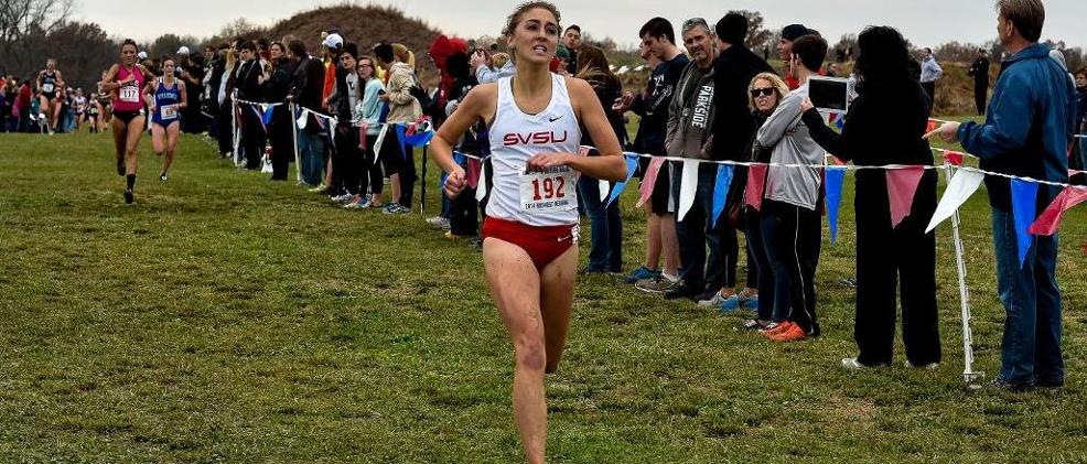 Senior Emily Short finished the championship with a time of 22:43.7