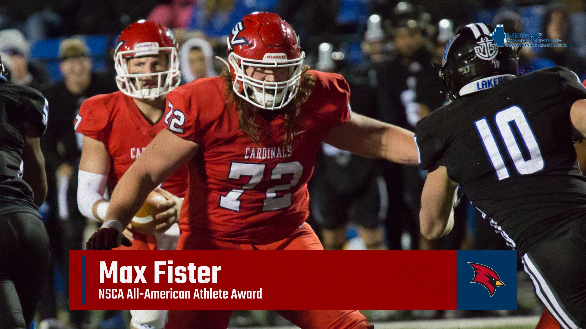 Max Fister Receives the NSCA 2020 All-American Athlete Award