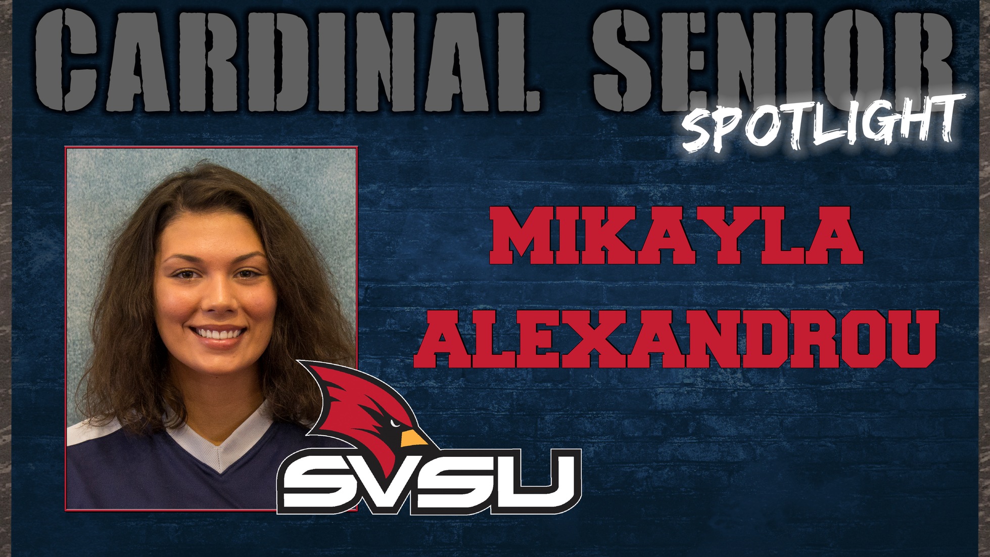 SVSU Cardinal Senior Spotlight - Mikayla Alexandrou