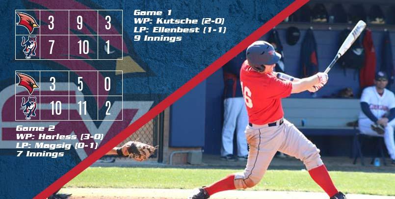 Carson Eby was 3-for-3 with two runs scored in the opener on Saturday...