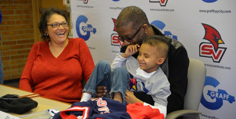 Five-Year-Old Joins SVSU Baseball Roster Through Team IMPACT “Draft Day” Ceremony