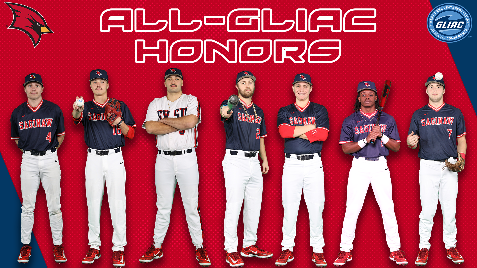 Seven Named to Baseball All-GLIAC Teams