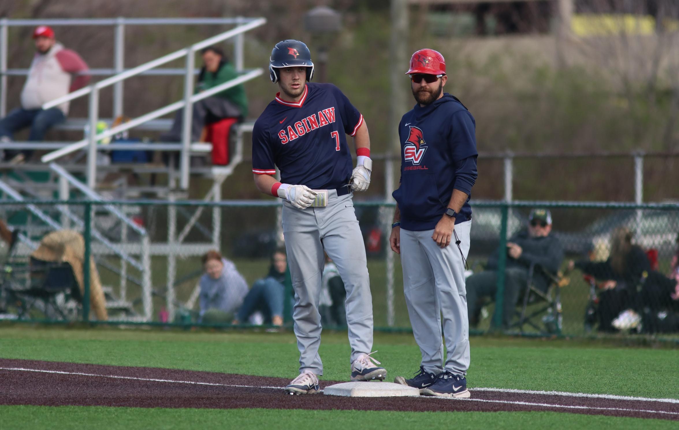 Baseball Splits with Wayne State and Ends Seven Game Win Streak