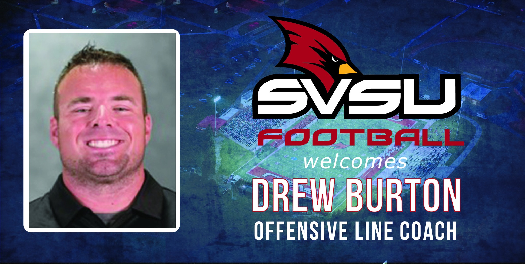 Cardinal Football announces the addition of Drew Burton as Offensive Line Coach