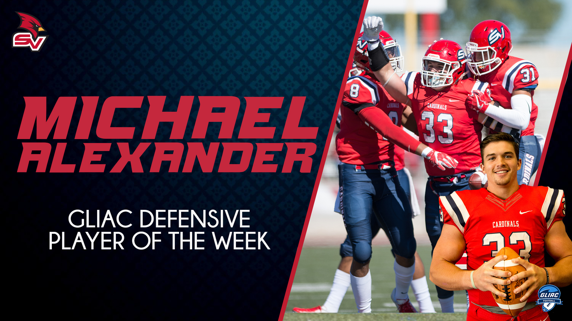 Michael Alexander named GLIAC Defensive Player of the Week