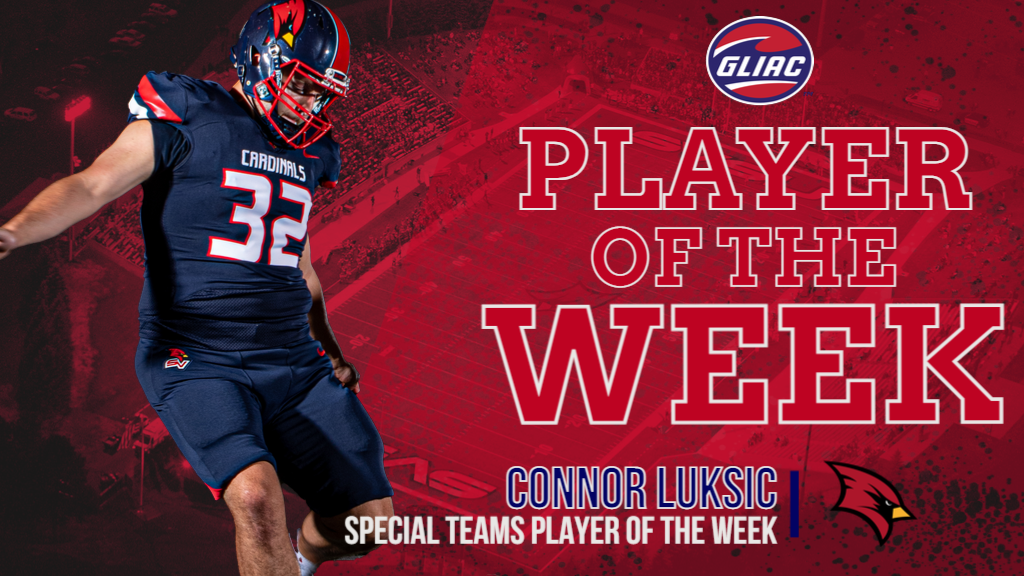 Luksic named GLIAC Special Teams Player of the Week