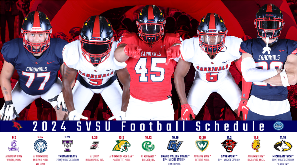 Saginaw Valley State Football 2024 Schedule Announced