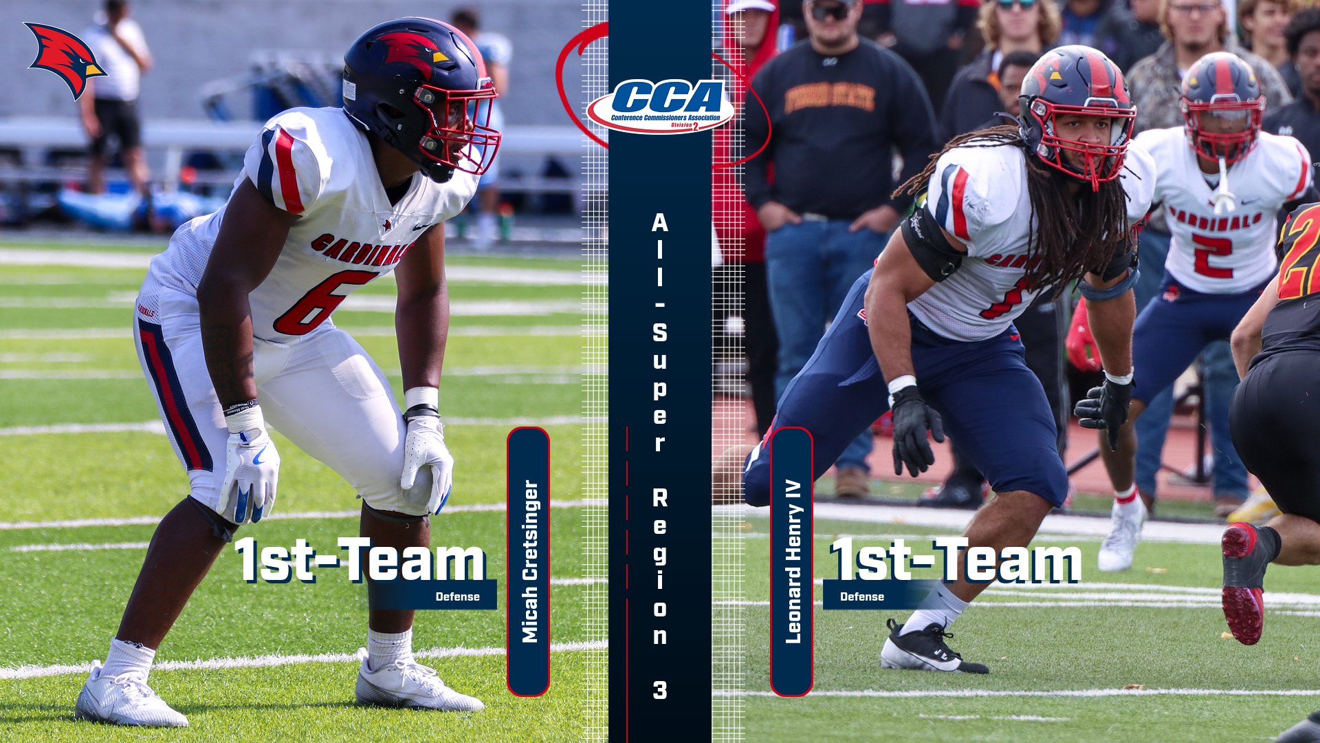 Cretsinger and Henry Earn D2CCA All-Super Region 3 Defensive Honors