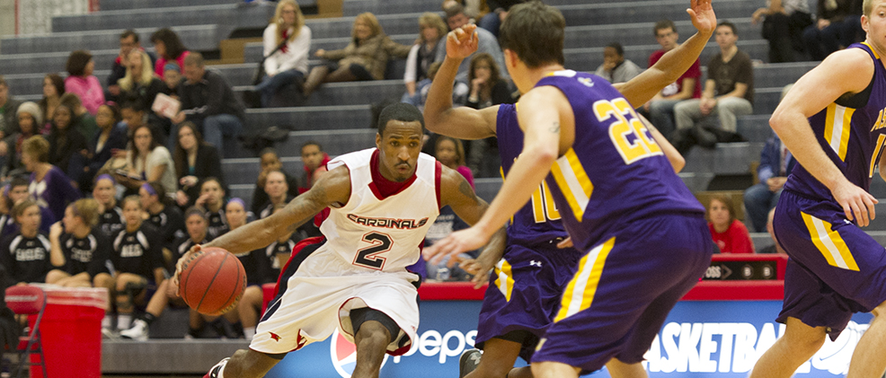 Webb Leads Cardinals in Victory over Eagles, 66-61