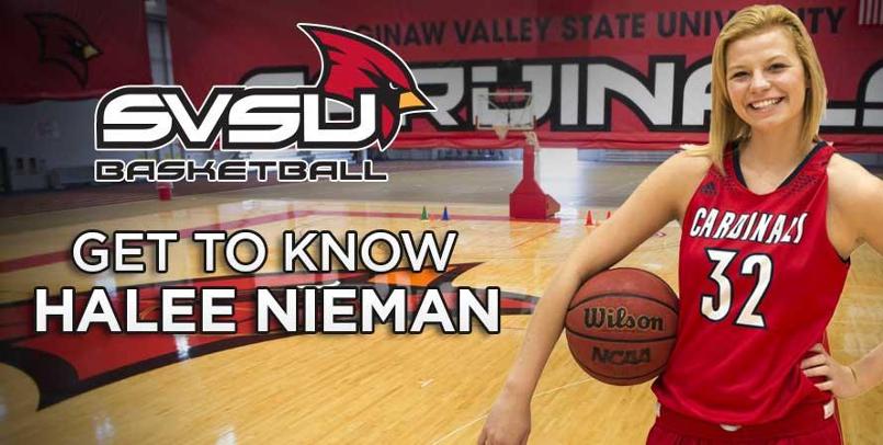 Get to Know SVSU women's basketball freshman student-athlete Halee Nieman...