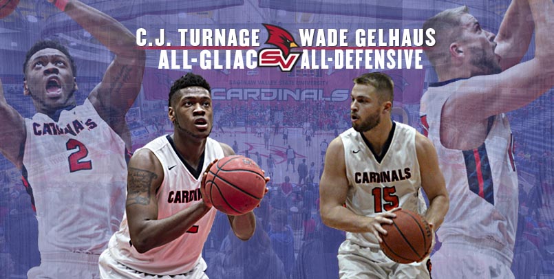 C.J. Turnage and Wade Gelhaus both earned All-GLIAC recognition for the 2016-17 season...