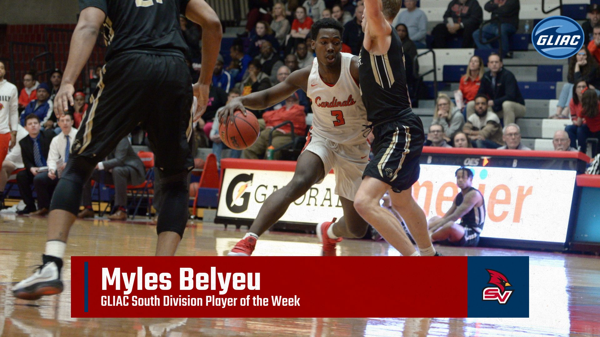 Myles Belyeu earns third GLIAC South Player of the Week honor