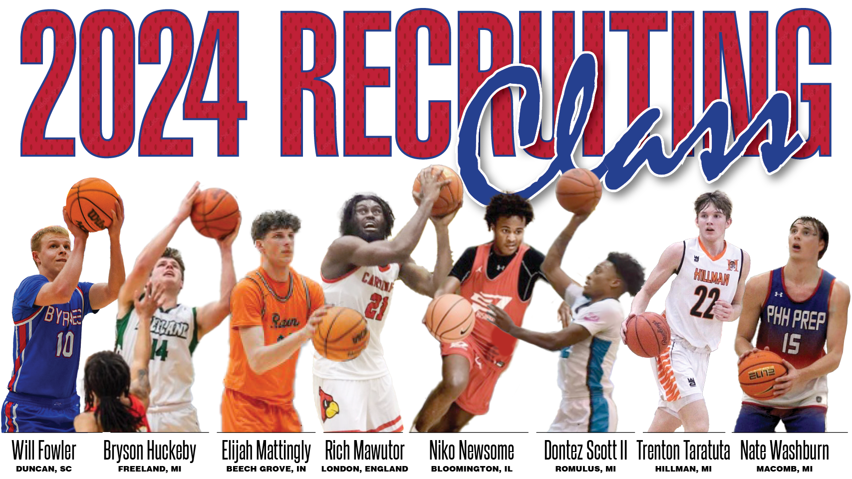 SVSU Men’s Basketball Announces 2024 Recruiting Class