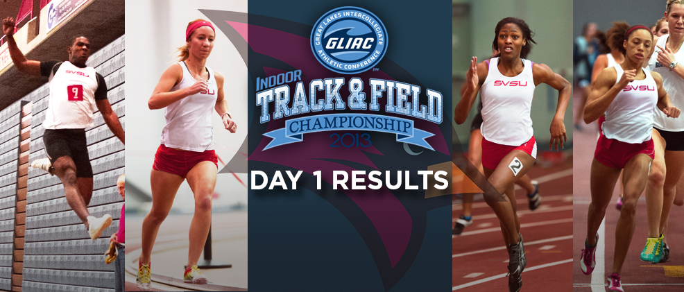Edwards Breaks 60 Dash Record Again; Women's DMR Finishes Runner-Up on Day One of GLIACs