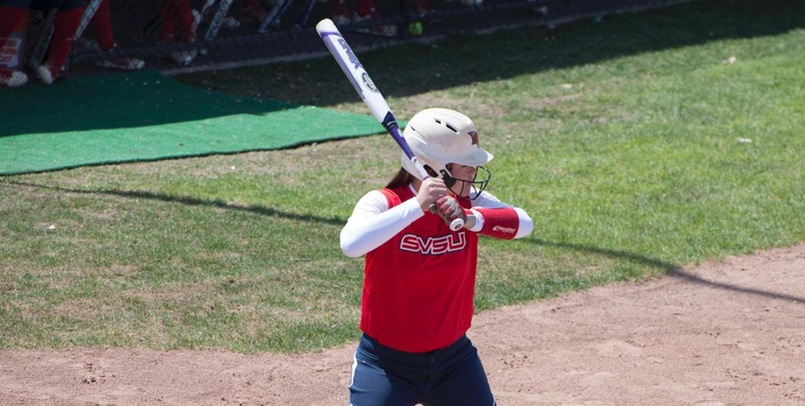 Aubree Mouthaan had five hits, including two home runs and six RBI in Friday's doubleheader sweep of Lake Erie...