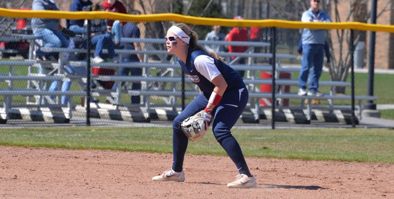 Aubree Mouthaan had two home runs in the Cardinals' Saturday sweep over Ferris State...