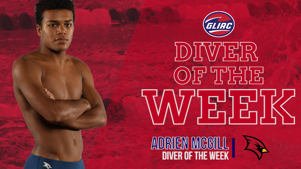 McGill named GLIAC Diver of the Week for the third time this season