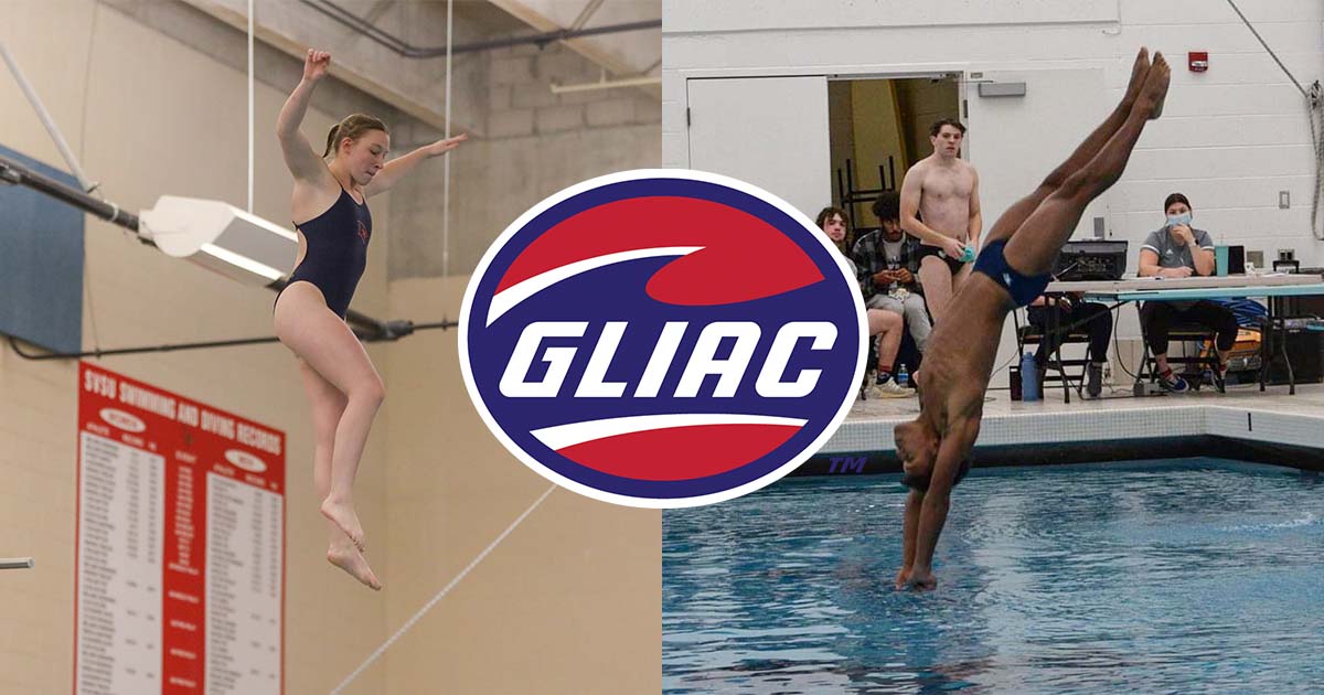Caird, McGill sweep GLIAC diving awards for second time