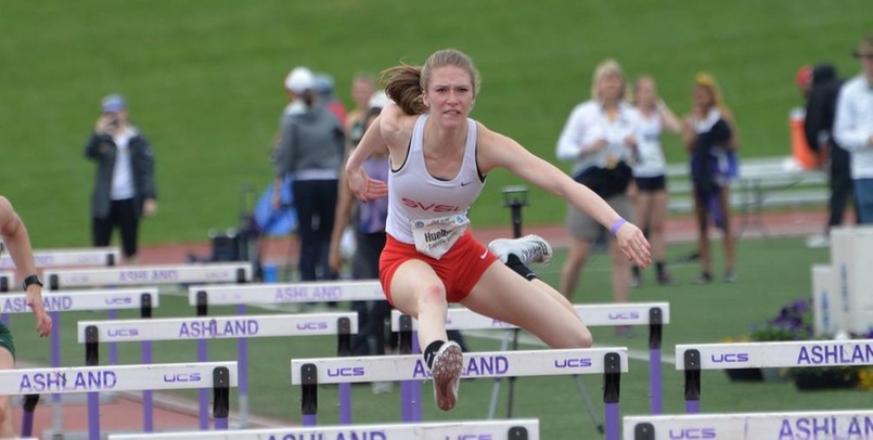 Huebner leads heptathlon; Dorr claims all-american honors on day one of NCAA Championships