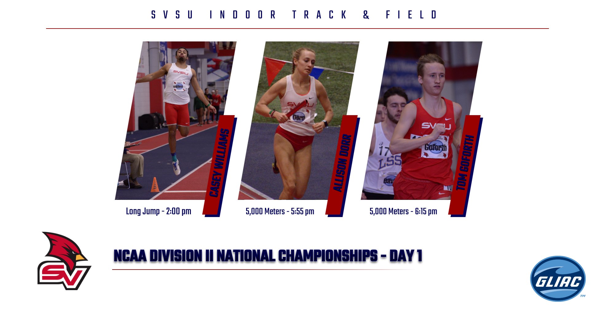 Five Cardinals to compete in 2018 NCAA Division II Indoor National Championships