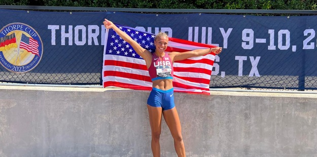 Cheyenne Williamson concludes competition at USATF Thorpe Cup