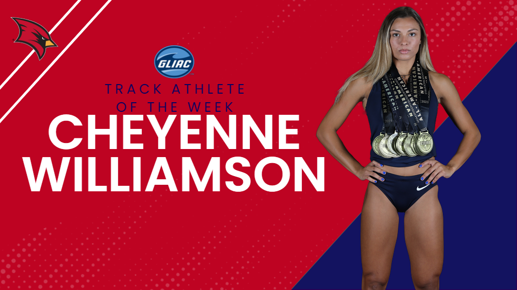 Cheyenne Williamson Claims GLIAC Women’s Track Athlete of the Week
