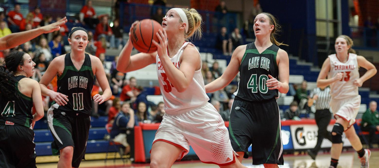 Strong Second Half Pushes Storm Past Lady Cardinals, 56-54