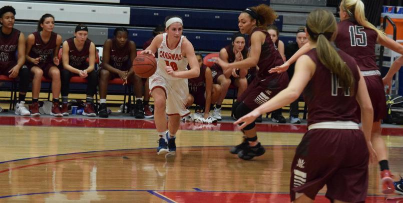 Freshman Anna Hall had another solid all-around game for the Lady Cardinals on Sunday...
