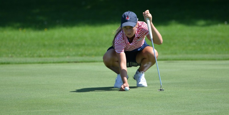 Emily Barker is tied for the first round lead after a one-under 71 on Saturday...