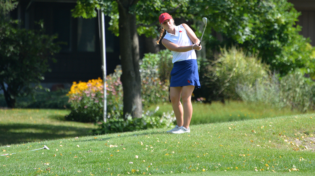 Women's Golf 5th after 18 holes at SVSU Fall Invitational