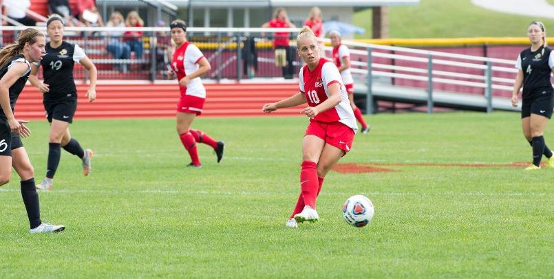 Stefanie Klug scored the first goal for the Lady Cardinals in the 3-1 home victory over Findlay on Sunday...