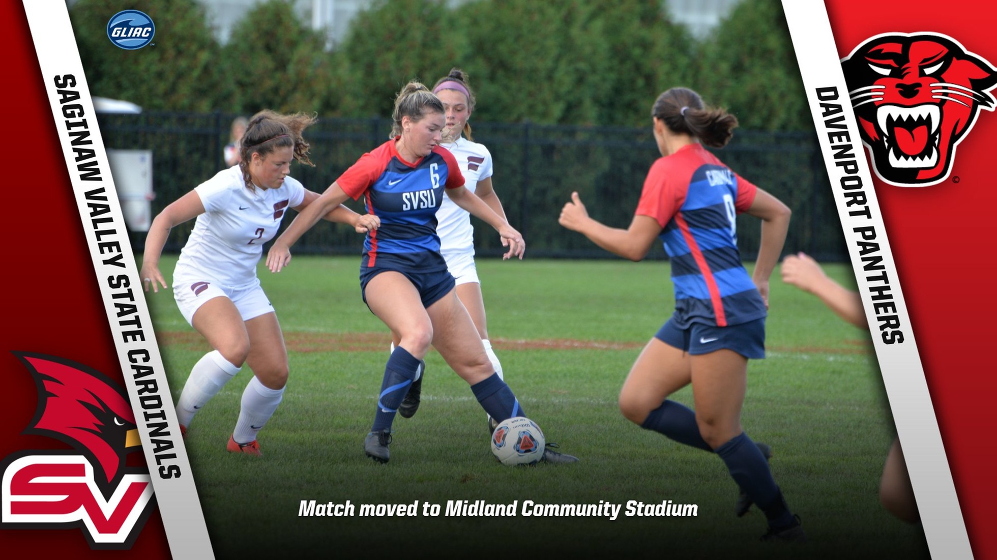Friday's Women's Soccer match versus Davenport moved to Midland