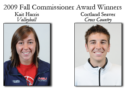 Harris and Seaver Selected as 2009 GLIAC Commissioner's Award Recipients