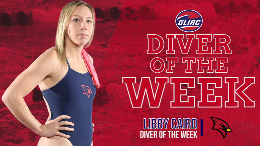 Caird named Diver of the Week by GLIAC