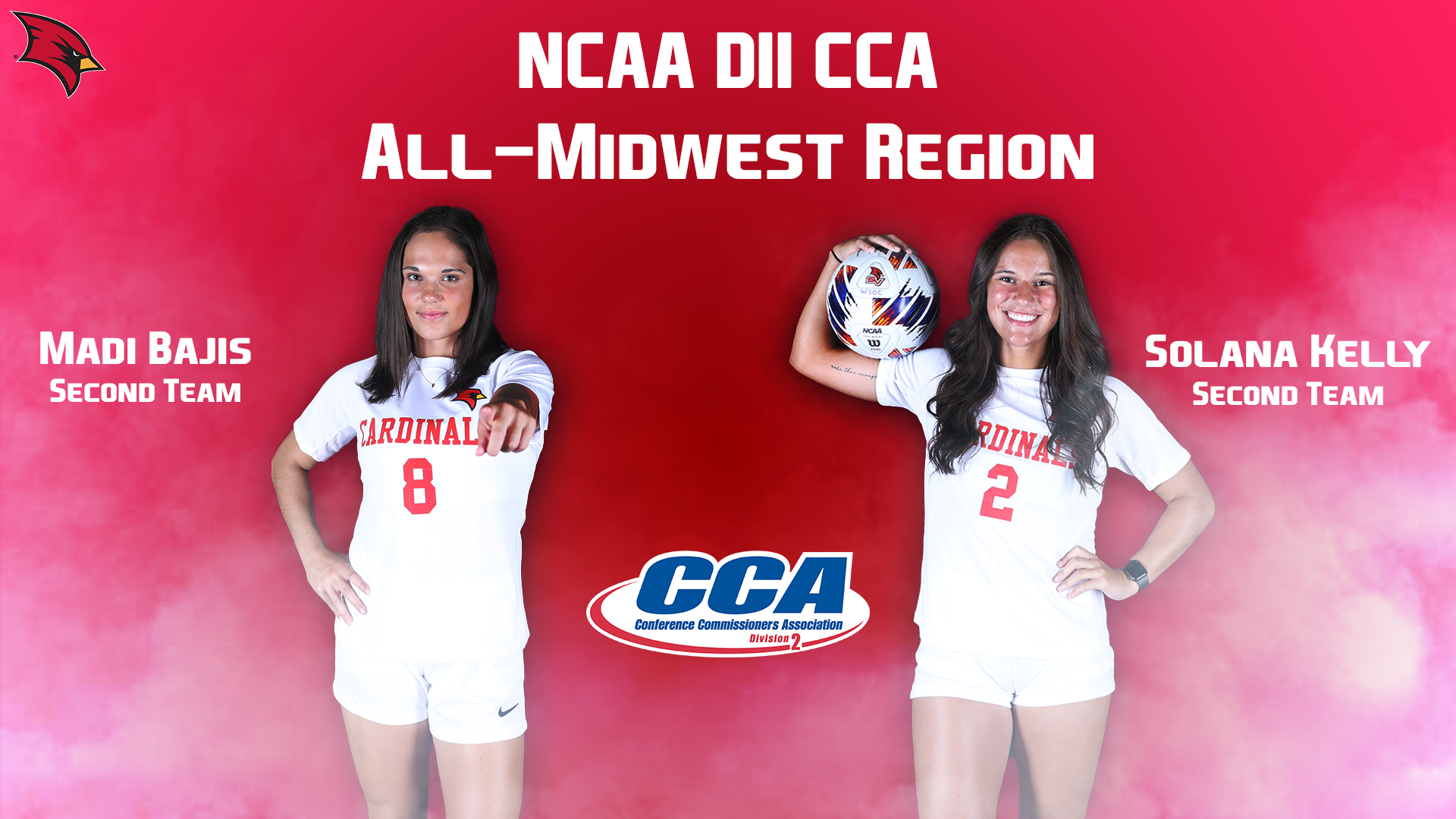 Bajis and Kelly Named NCAA DII CCA All-Midwest Region