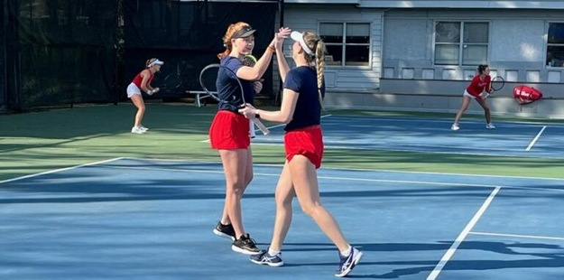 Tennis Wins Second Straight with Rescheduled Match